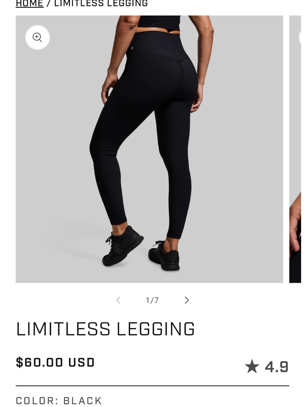Born Primitive small NWT Limitless Legging - Black